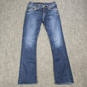 Silver Jeans Avery Slim Boot Jeans Womens 29x33 Medium Wash Flap